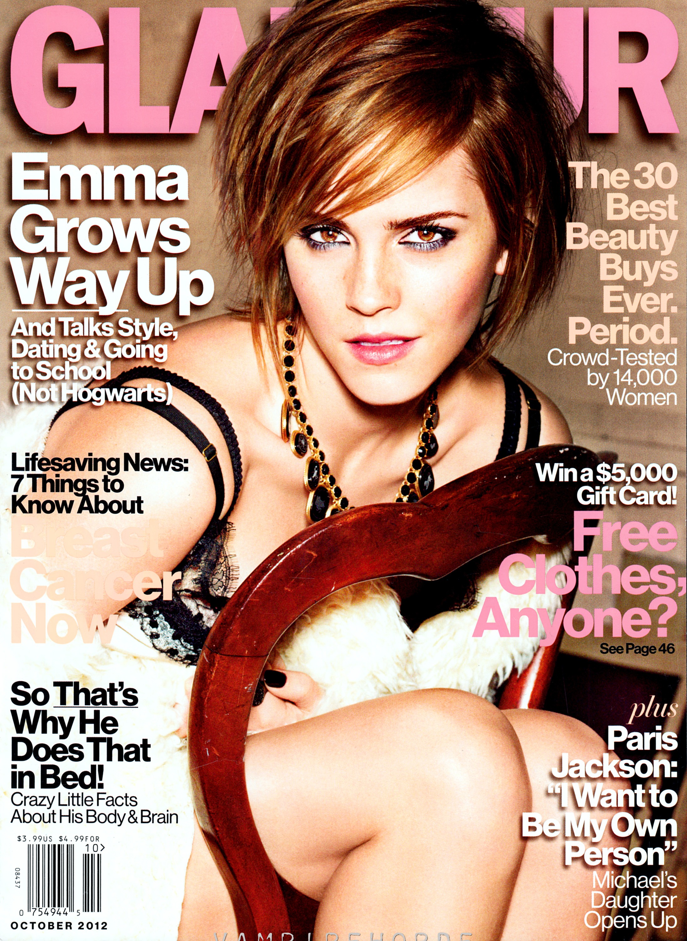 Emma Watson - Glamour US Magazine (October 2012 issue)